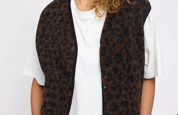 Mazine Printed Sherpa Vest